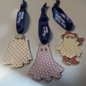 Set of 3 Taylor Swift Ghost Ornaments